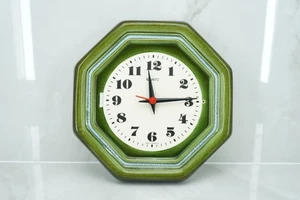 Vintage Keramik Mid Century Weimar Wanduhr DDR 70er Jahre - Bild 1 von 5