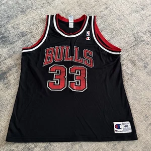 Vintage 90s Champion Chicago Bulls Scottie Pippen #33 Trikot Herren Gr. 48/XL NBA - Bild 1 von 15