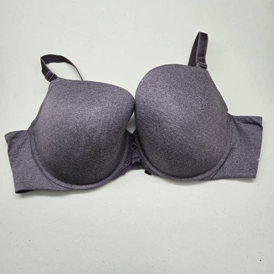 Torrid Curve Women Bra 44D Purple Heather Back Smoothing Lightly Lined T Shirt - Image 1 of 4