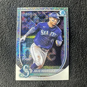 2025 Bowman Chrome Mojo Refractor #79 Julio Rodriguez Seattle Mariners - Picture 1 of 2