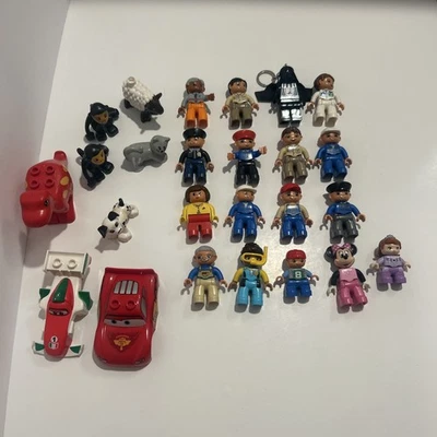 Large Lot LEGO Duplo Figures and Animals 25 Figures! Zoo, Animals, Disney, Etc! - Imagem 1 de 4