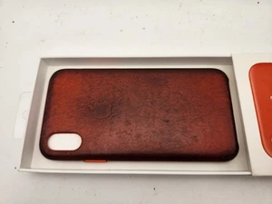 NEU! Original Apple iPhone X Leder Case / Cover. Schönes gearbeitetes Leder. - Bild 1 von 8