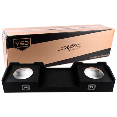 SKAR AUDIO Fits 1999-2006 Chevy Silverado/GMC Sierra Extended Cab Dual 10" Subwoofer Box