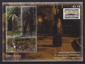 NEUSEELAND 2002 NORTHPEX AUSSTELLUNG HERR DER RINGE MS AUSSTELLUNGSSTEMPEL FU - Bild 1 von 1