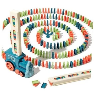 Automatic Domino Train for Kids 200pcs Blocks Montessori Dominos Stacking Toys  - Picture 1 of 7