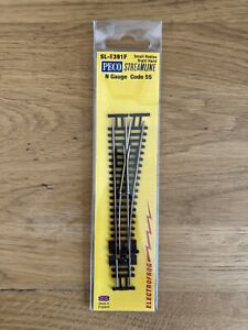 Peco N Gauge SL-E391F Right Hand Small Point Code 55 Finescale Electrofrog. New
