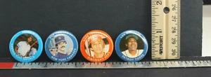 (5) Botones prendedores de jugadores de béisbol de Grandes Ligas con estadísticas en la parte posterior - Usado B533 - Imagen 1 de 2