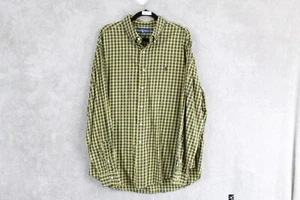 Polo Ralph Lauren vestibilità classica camicia con bottoni uomo XXL giallo verde rosso check - Foto 1 di 8