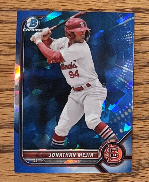 2022 Bowman Draft Sapphire Jonathan Mejia, St Louis Cardinals, BDC-186 - Image 1 of 1