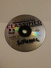 Warhawk Classified Black Label Disc Only PS1 Playstation 1 1995 Tested RaRe