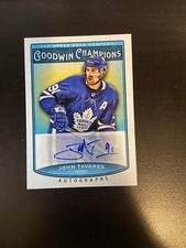 2019 Upper Deck Goodwin Champions John Tavares Maple Leafs Auto RARE