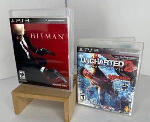 PS3 Video Game Lot - Uncharted 2 (2009) & Hitman: Absolution (2012) - Both CIB - Picture 1 of 4
