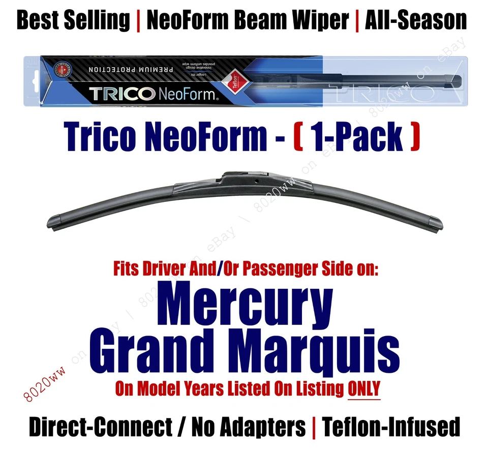 Limpiaparabrisas Super Premium NeoForm (cantidad 1) para Mercury Grand Marquis 1992-2011 - 16220 Foto 1 de 1