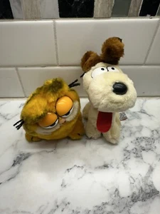 Vintage Dakin Garfield Cat 1981 & 1983 odi dog Plush Stuffed Animal 6” - Picture 1 of 16