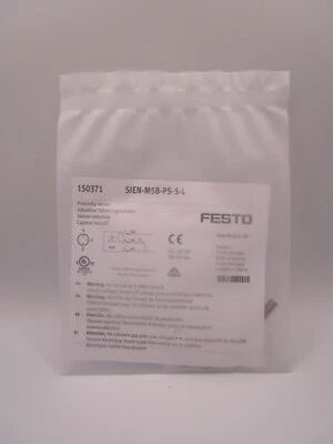 SIEN-M5B-PS-S-L Genuine Festo 150371  Proximity Sensor FAST SHIPPING - Image 1 of 4