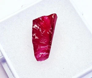 Natural Red Ruby Rough 4.60 Ct Certified Loose Gemstone With Free Gift - Picture 1 of 7