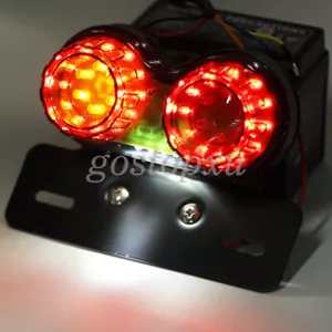 Moto LED Double Feu Stop Arrière Clignotants Tourne Signal Ampoule Freinage Lamp - Picture 1 of 9