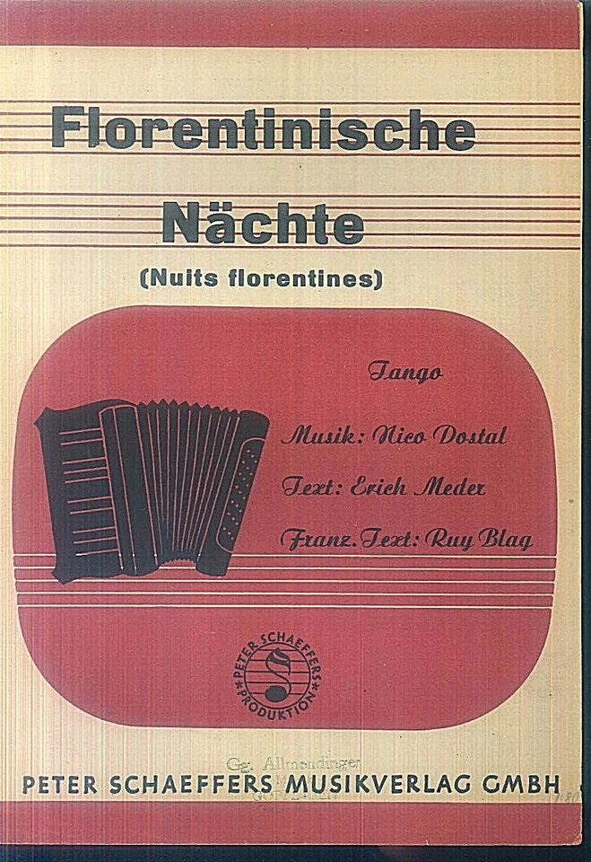 Nico Dostal ~ Florentinische Nights - Image 1 of 1