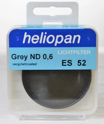 Brand New and Sealed Heliopan 52MM ND filter  0.6, 2  f-stop  #705236 - Image 1 of 4