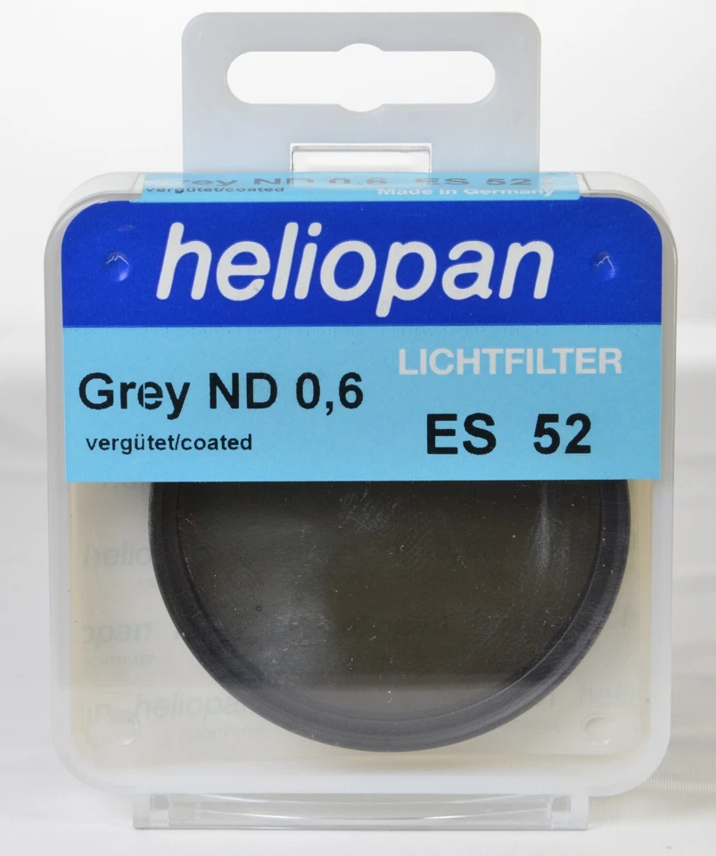 Brand New and Sealed Heliopan 52MM ND filter  0.6, 2  f-stop  #705236 - Image 1 of 4
