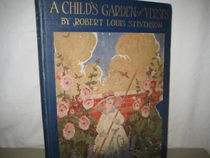 1919 Edition A CHILD'S GARDEN OF VERSES / Illustrated Ruth Mary Hallock - Foto 1 di 5