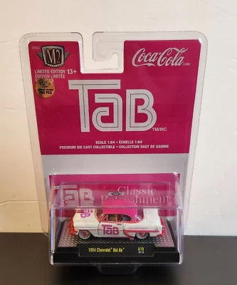 M2 MACHINES COCA-COLA TAB 1954 CHEVY BEL AIR A19 CHASE 750PCS - Image 1 of 4