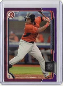 RAFAEL DEVERS - RED SOX - 2015 BOWMAN PROSPECTS PURPLE ROOKIE #'d /250 - SWEET! - Picture 1 of 2