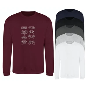 Sweatshirt Control Freak Printed Graphic Gaming Gamer Casual Fleece Sweater - Picture 1 of 37