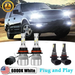 Para For 1999-2002 Ford Expedition Led faro Hi / Lo +bombillas de luz antiniebla - Picture 1 of 13
