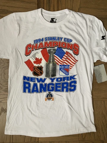 NY RANGERS 1994 STANLEY CUP CHAMPIONSHIP SHIRT SMALL STARTER 25 ANNIVERSARY MSG Cover