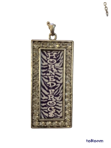 TCU Horned Frogs necklace with pendant, 18 in Cover