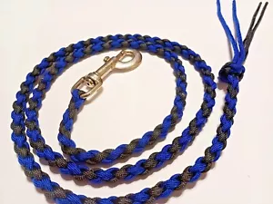 Paracord Lg-Dog Show Leash Braided hand made you can pick 2-color (4 foot) - Picture 1 of 5