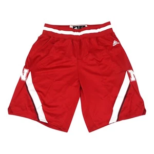 Nebraska Cornhuskers Adidas Men's Primary Logo Red Basketball Performance Shorts - Picture 1 of 2