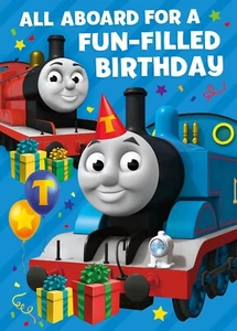Kids Birthday Card Thomas the Tank Engine Includes Envelope - Picture 1 of 2