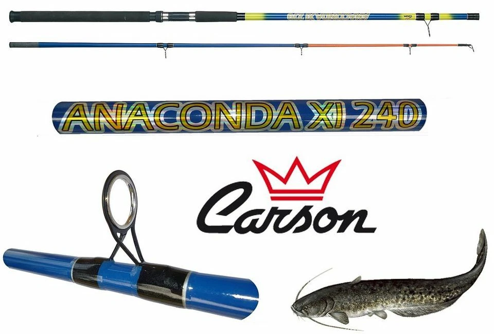 Canna Anaconda 2.70m Pesca Siluro Storione Fondo Break Line Clonk Barca  TP - Immagine 1 di 1