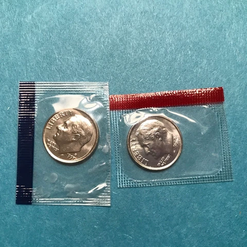 1993 P&D Roosevelt Dime US Mint Cello Unc   FREE SHIP Cover
