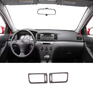 For Toyota Corolla Matt Wood Grain Trim Console AC L&R Air Outlet Vent 2003-2008 - Picture 1 of 5