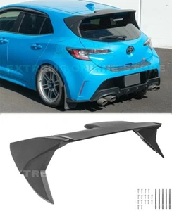 Rear Matte Black Wing Spoiler 19-Up Toyota Corolla & GR Corolla Hatch CE Style - Picture 1 of 22