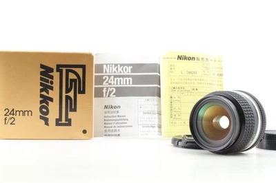 SIC [EXCELENTE COMO NUEVO en Caja] Nikon Ai-s Ais NIKKOR 24mm F/2 MF Lente Gran Angular JAPÓN Foto 1 de 4