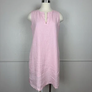 Vestido recto Tommy Bahama para mujer de lino talla S sin mangas rosa suave ligero - Imagen 1 de 16