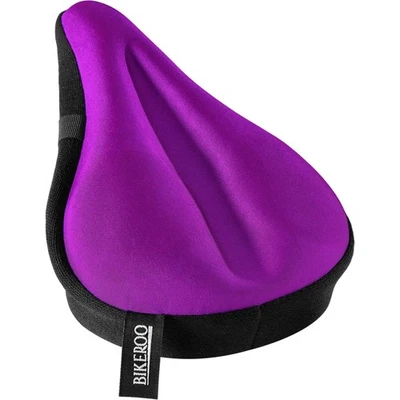 Cojín de asiento de bicicleta Bikeroo Comfort - Funda de gel acolchada para ejercicio, montaña y... Foto 1 de 4