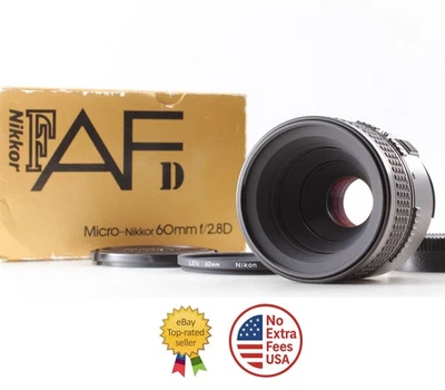 Tested [Top MINT in Box] Nikon AF Micro NIKKOR 60mm f2.8 D Macro Lens From JAPAN - Image 1 of 4