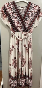 Knox Rose Women’s Boho Dress Sz Medium Cottagecore Romantic Prairie - Picture 1 of 7
