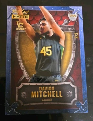 2022 Wild Card Matte  Weekend Warrior WW-10 Davion Mitchell Blue  3/3 - Image 1 of 2