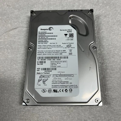 Seagate Barracuda 7200.9 160GB 3.5" SATA Hard Drive Tested Works - Image 1 of 4