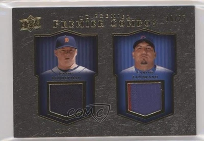 Parche UD Premier Combos Gold 19/25 Carlos Zambrano Jeremy Bonderman 2008 nd3 Foto 1 de 3