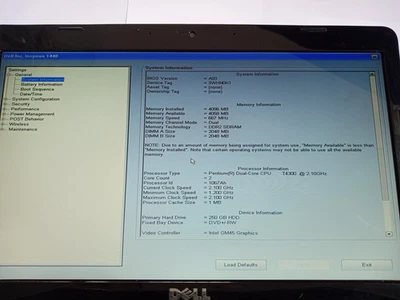 Dell Inspiron 1440 14" Intel Pentium Dual-Core 2.10GHz 4GB - Imagem 1 de 4