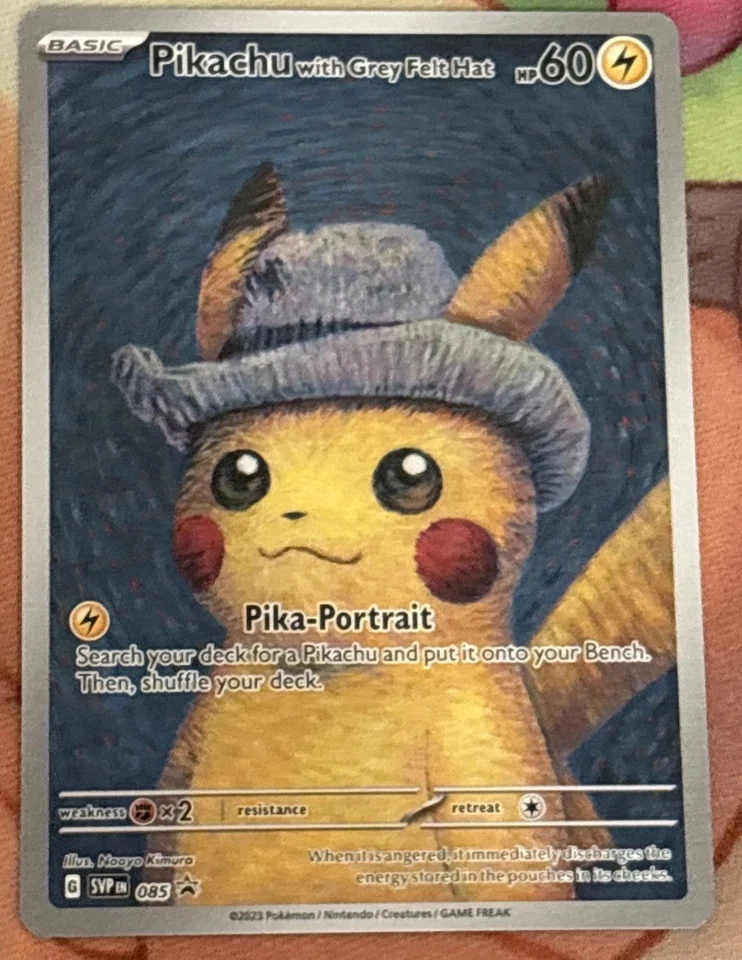 Pikachu with Grey Felt Hat 085 Sv: Scarlet & Violet Promo Cards Regular - Image 1 of 4