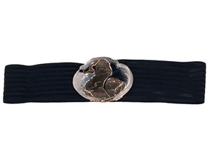 Charmant Beverly Hills Vintage Petites Double Heron Fashion Buckle w/ Black Belt - Picture 1 of 8