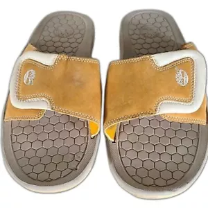 EUC Timberland Stoney Slide Classics Men's Leather Suede Sandals Wheat Size 8M - Picture 1 of 11